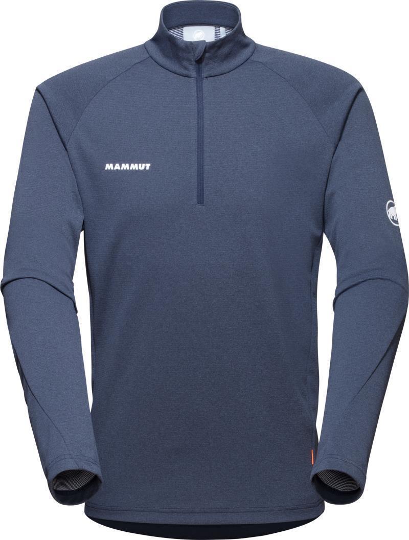 Aegility Half Zip LS - Mens - Marine Melange / White 1