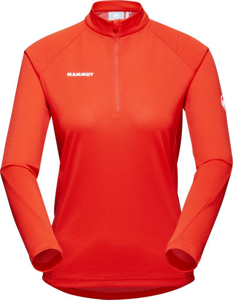 Aegility Half Zip LS - Womens - Hot Red 1