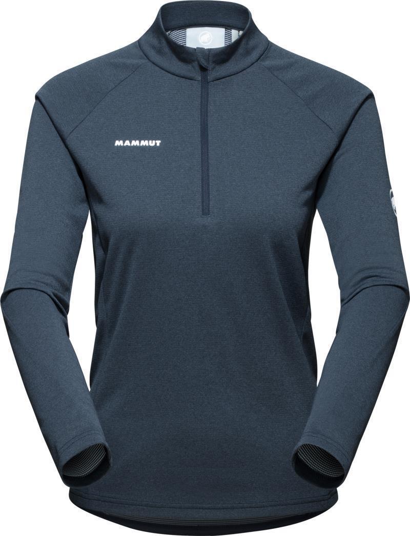 Aegility Half Zip LS - Womens - Marine Melange / White 1