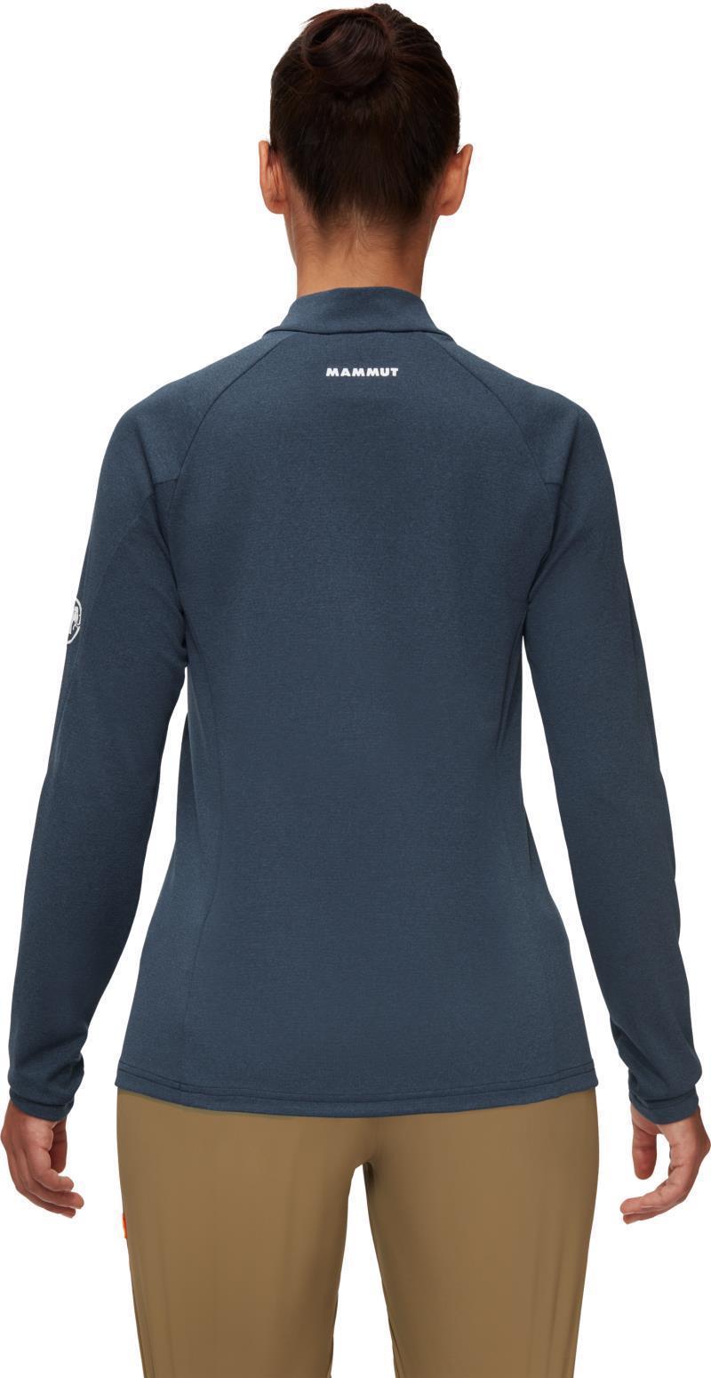 Aegility Half Zip LS - Womens - Marine Melange / White 4