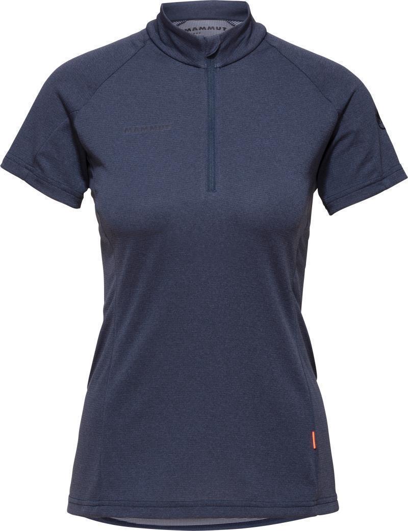 Aegility Half Zip T-Shirt - Womens - Marine Melange 1