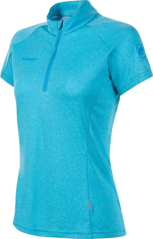 Aegility Half Zip T-Shirt - Womens - Ocean Melange 1