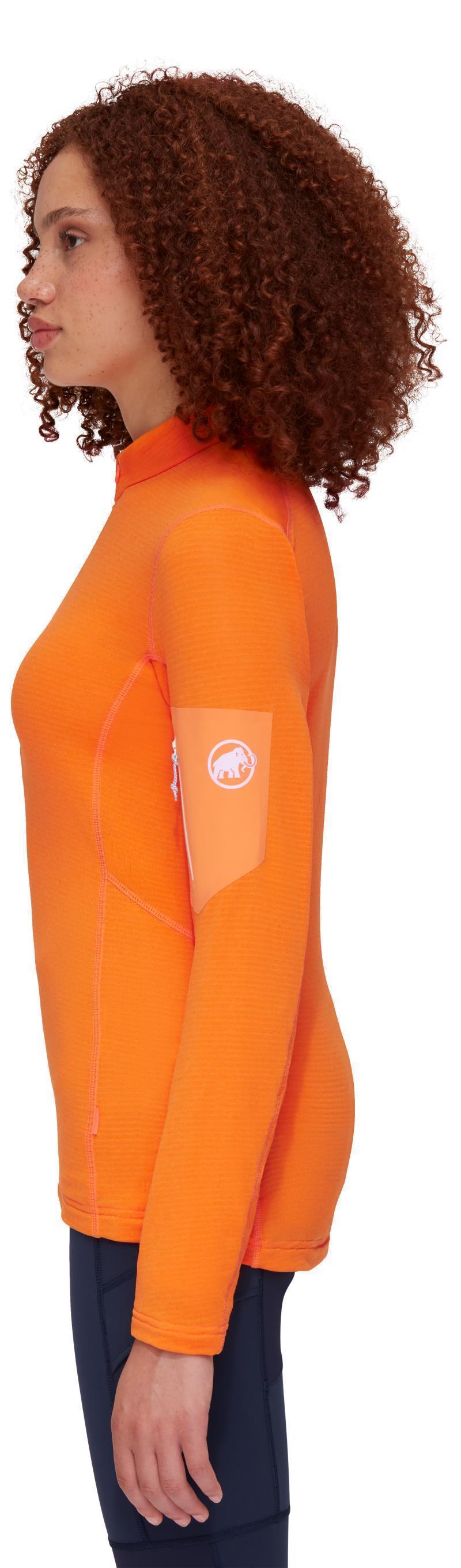 Aenergy Light ML Half Zip Pullover - Womens - Tangerine 3