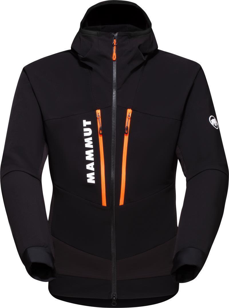 Aenergy SO Hybrid Hooded Jacket - Mens - Black / Vibrant Orange 1