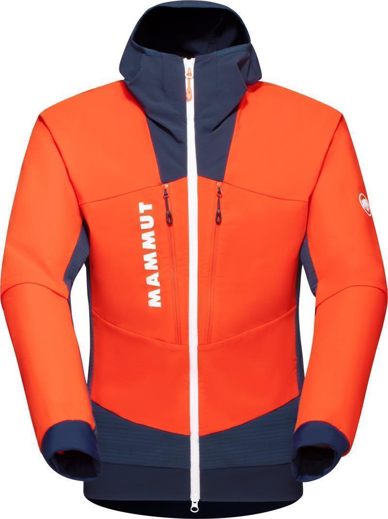 Aenergy SO Hybrid Hooded Jacket - Mens - Hot Red / Marine 1