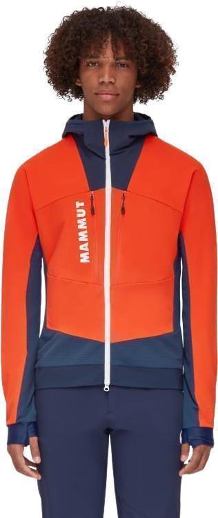 Aenergy SO Hybrid Hooded Jacket - Mens - Hot Red / Marine 2