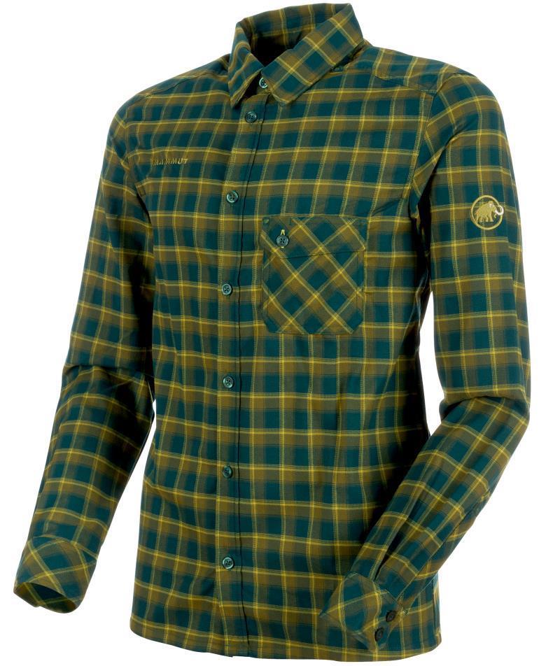 Belluno Tour LS Shirt - Mens - Dark Teal / Citron 1