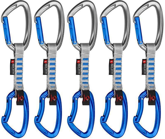 Crag Indicator Express Set - 10cm - Straight Gate / Bent Gate - Silver / Ultramarine - 5er Pack - Not Applicable 1