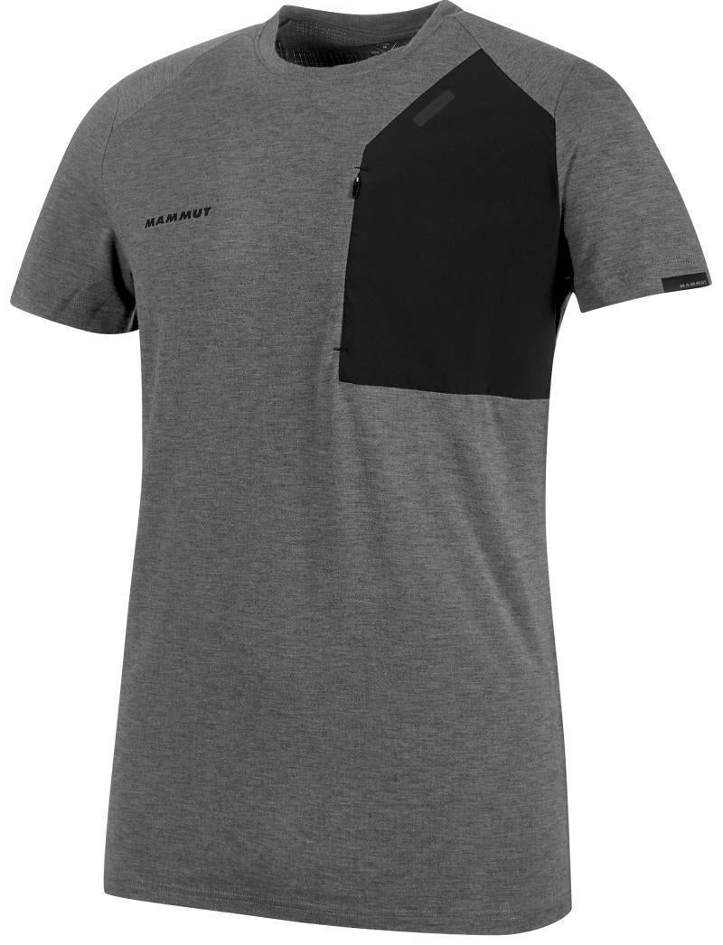 Crashiano Pocket T-Shirt - Mens - Black Melange / Black 1
