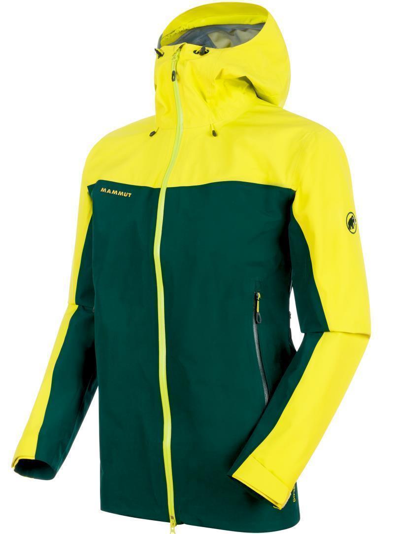 Crater HS Hooded Jacket - Mens - Dark Teal / Canary 1