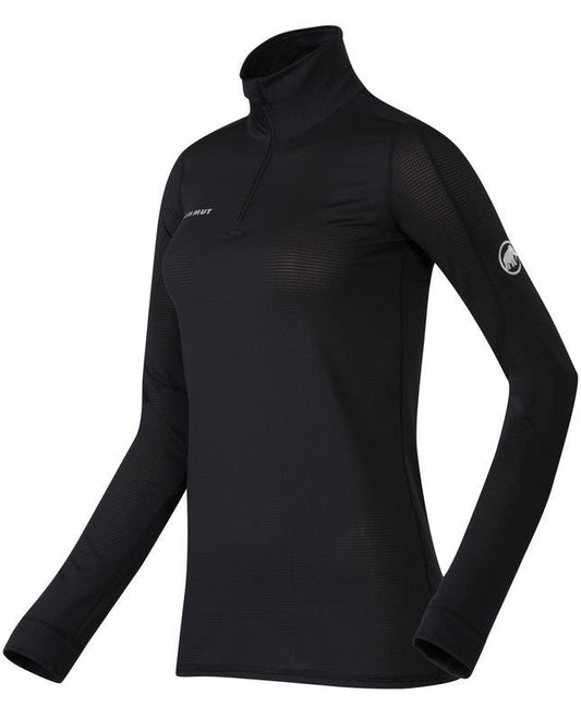 Go Dry Zip LS - Womens - Black 1
