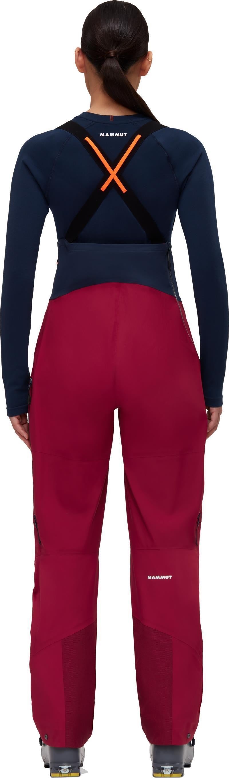 Haldigrat HS Bib Pants, Reg - Womens - blood red / marine 1