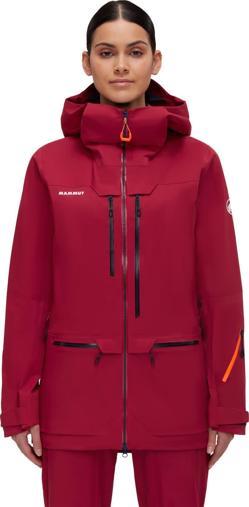 Haldigrat HS Hooded Jacket - Womens - Blood Red / Marine 2