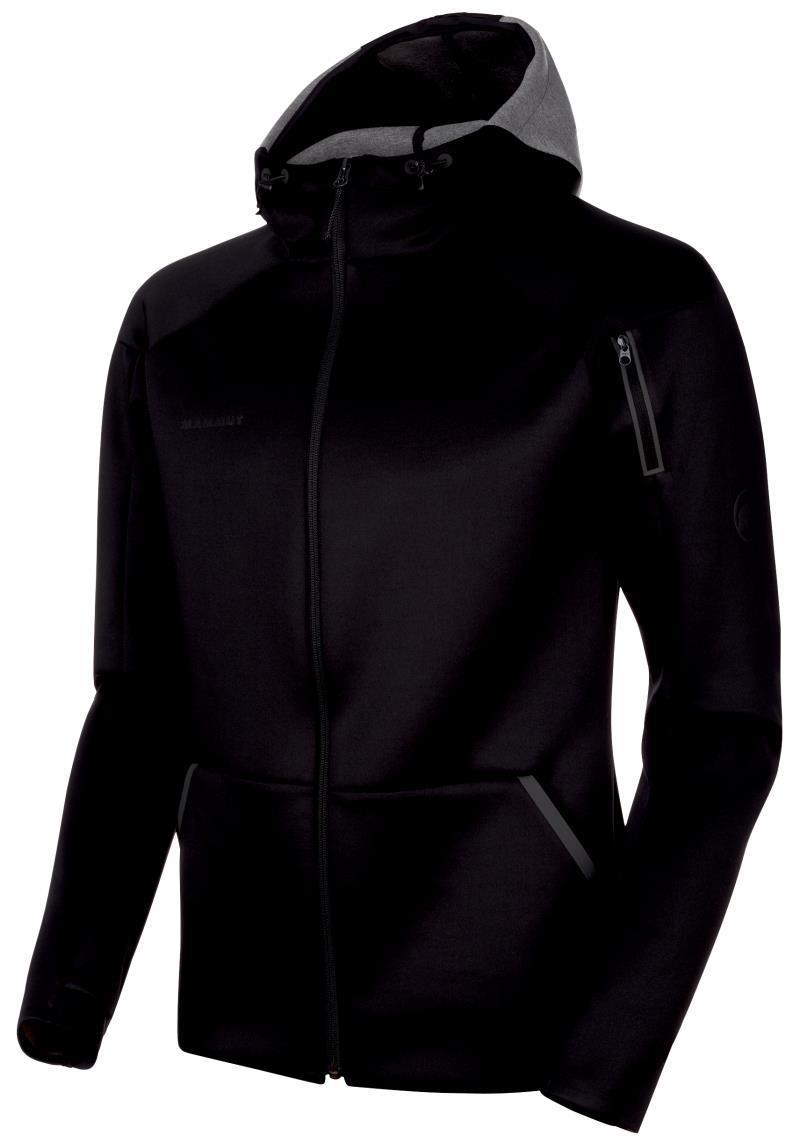 Mammut Logo ML Hooded Jacket - Mens - Black Melange 1