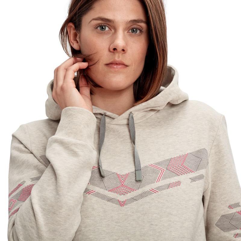Mammut Logo ML Hoody - Womens - Moonbeam Melange 2