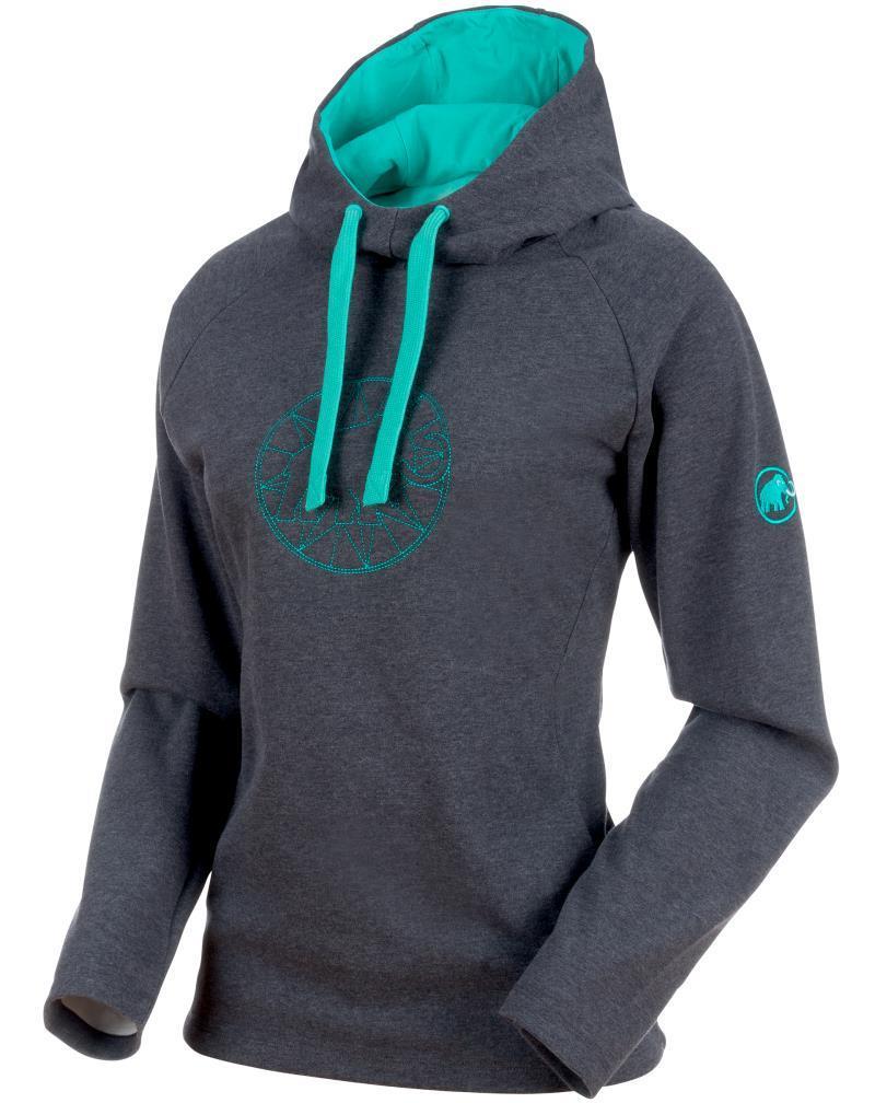 Mammut Logo ML Hoody - Womens - Phantom Melange / Atoll 1
