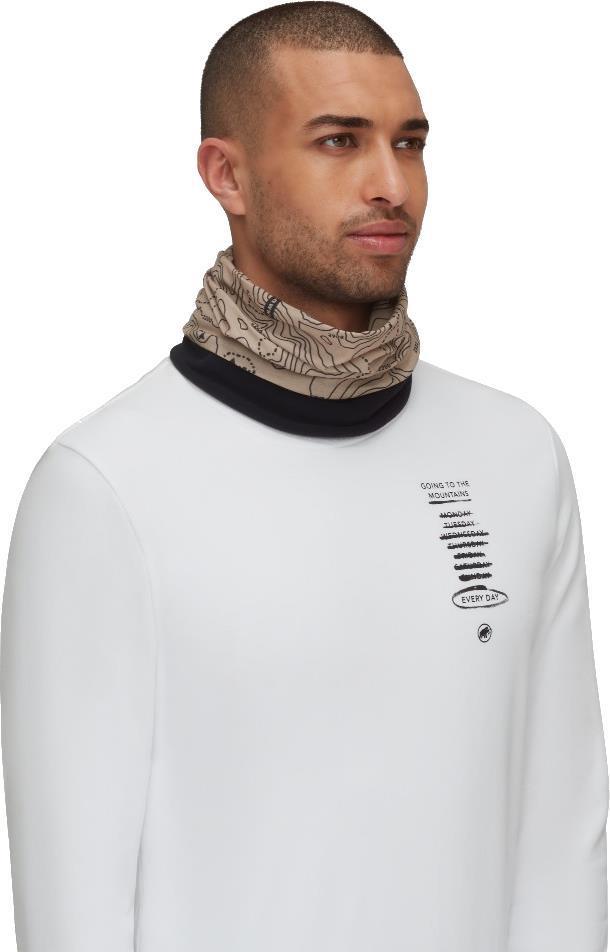 Mammut Thermo Neck Gaiter - Black / Savannah 1