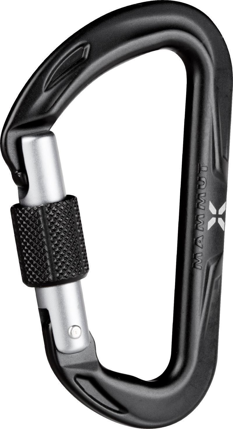 Nordwand Micro Lock Carabiner - Screw Gate - Black - Not Applicable 1