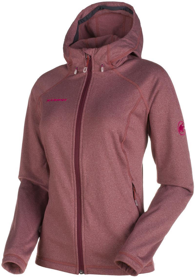 Runbold ML Hooded Jacket - Womens - Merlot Melange 1
