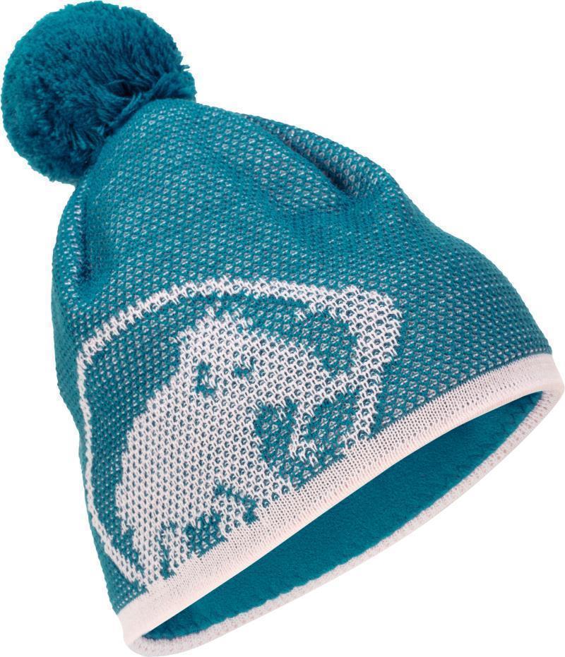 Snow Beanie - Sapphire / Blush 1