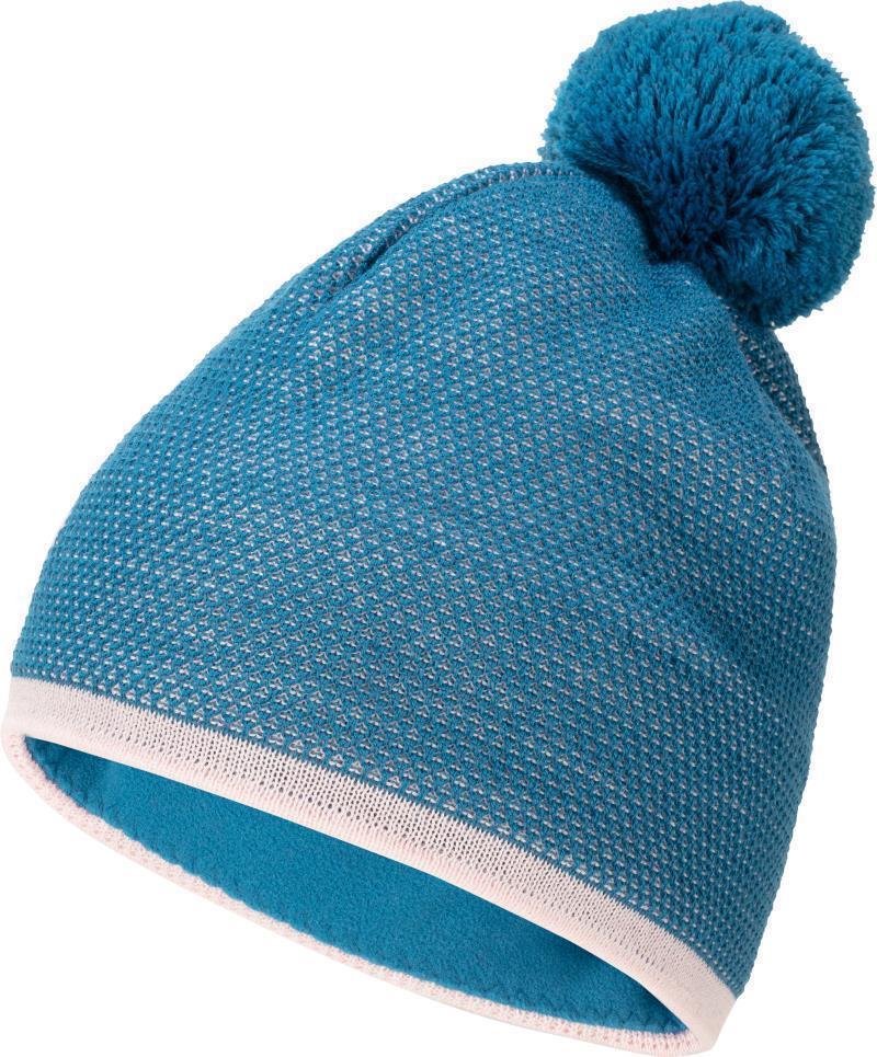 Snow Beanie - Sapphire / Blush 2
