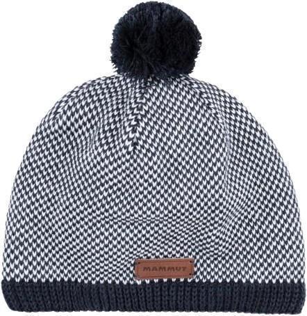 Snow Beanie - Womens - Marine / White 1
