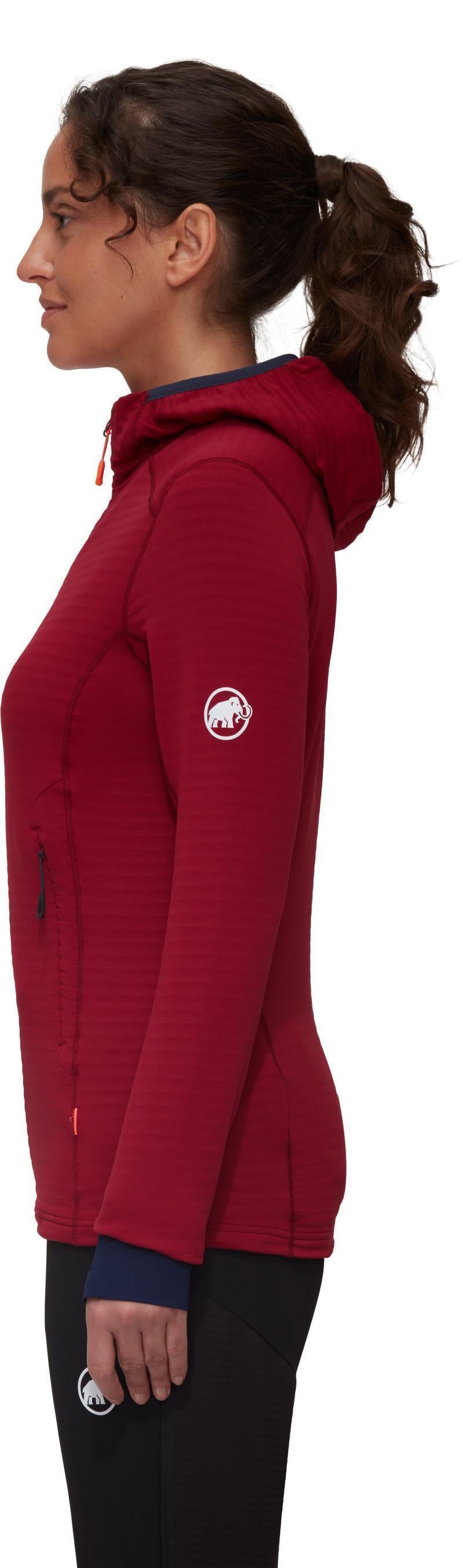 Taiss Light ML Hooded Jacket - Womens - Blood Red / Marine 3