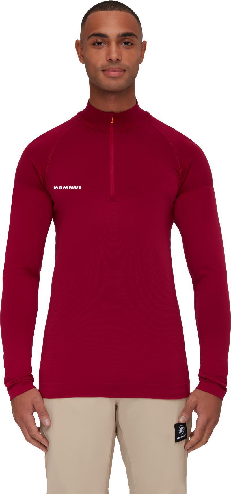 Trift Half Zip LS - Mens - Blood Red 2