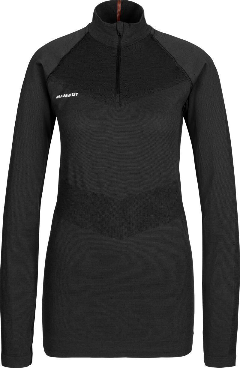 Trift Half Zip LS - Womens - Black 1