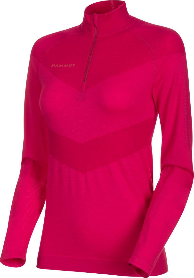 Vadret Half Zip LS - Womens - Dragon Fruit / Dark Dragon Fruit 1