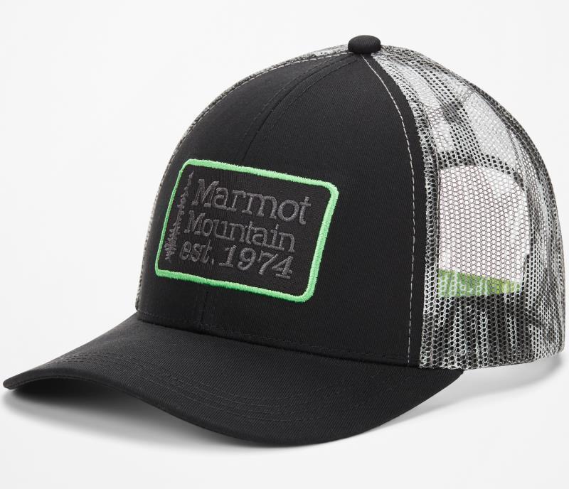 Retro Trucker Hat - Black / Racing Stripes 1