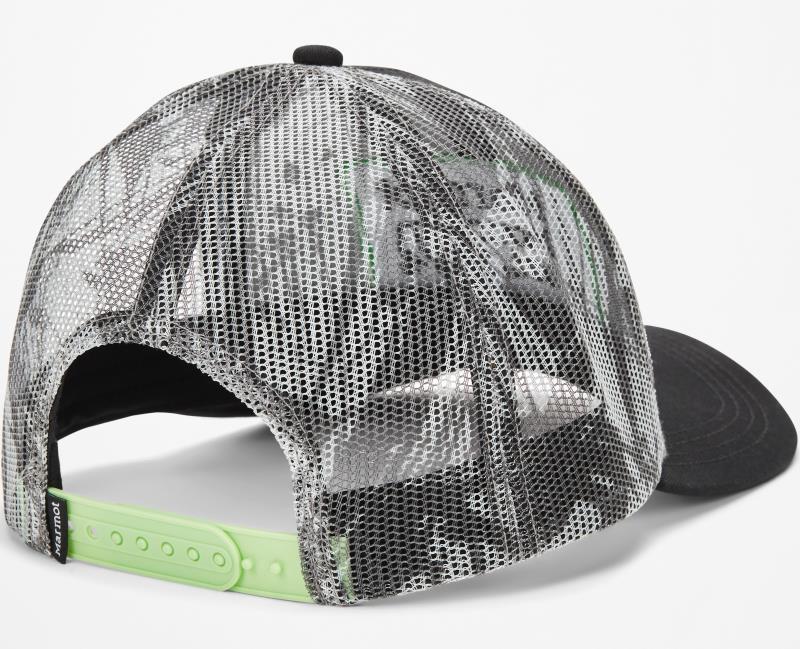 Retro Trucker Hat - Black / Racing Stripes 2
