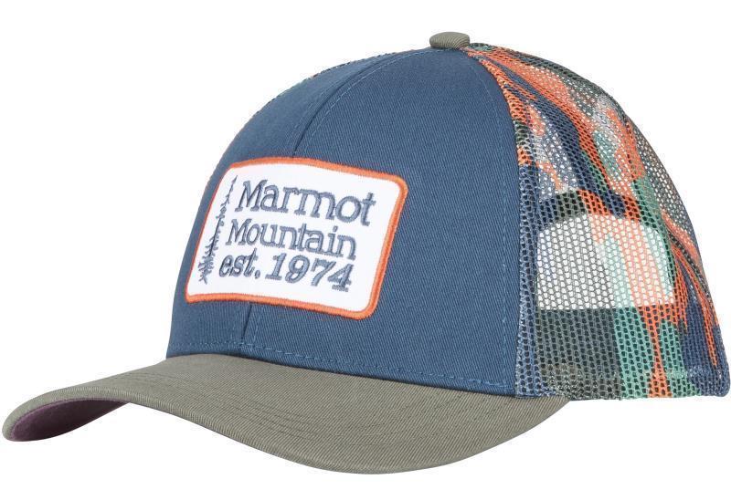 Retro Trucker Hat - Denim / Crocodile 1