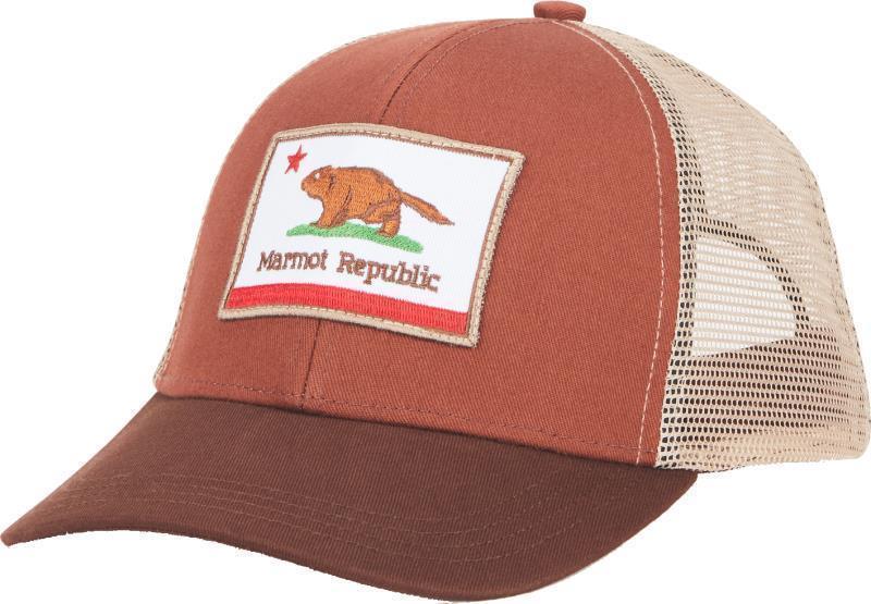 Retro Trucker Hat - Picante / Whiskey Brown 1