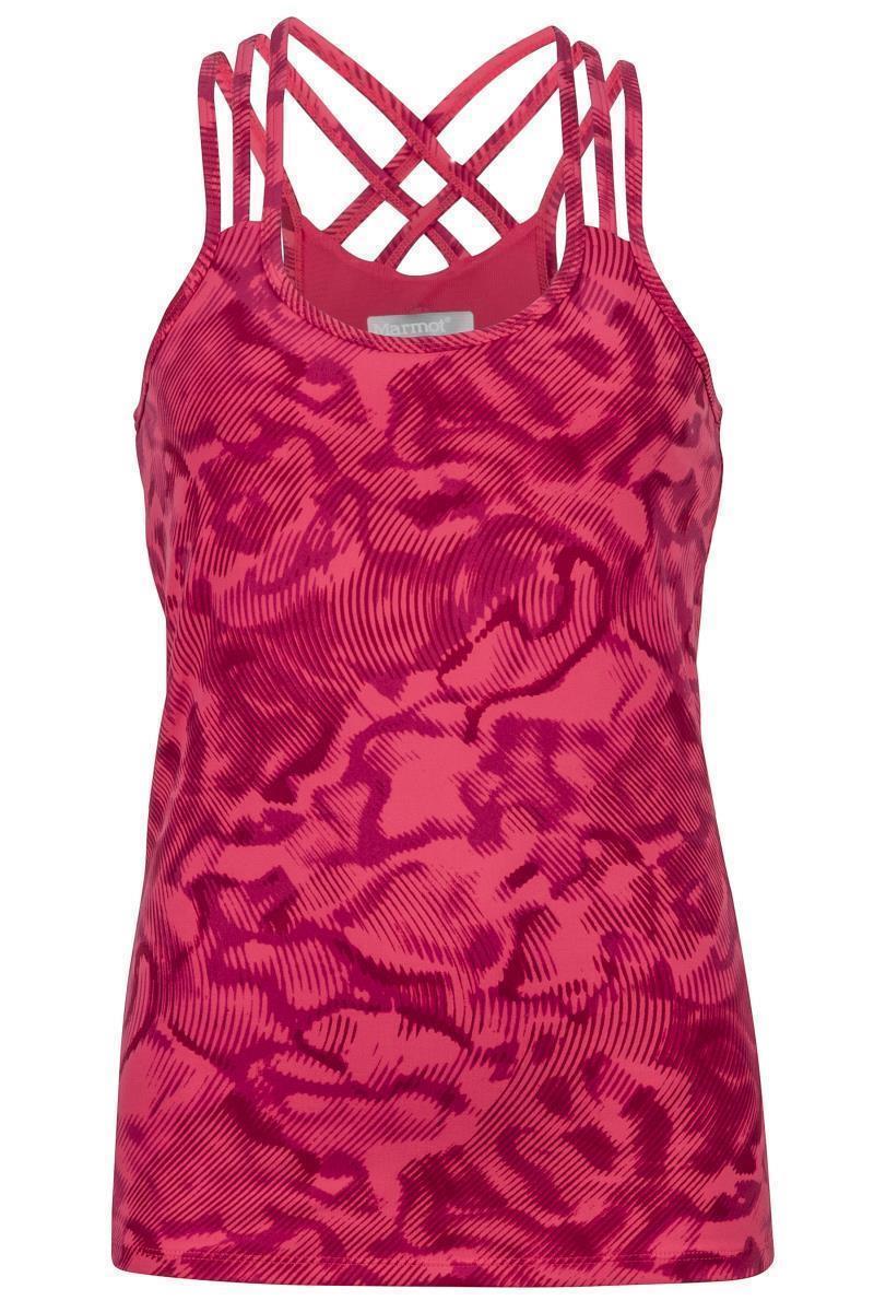 Vogue Tank - Womens - Hibiscus Ripple 1