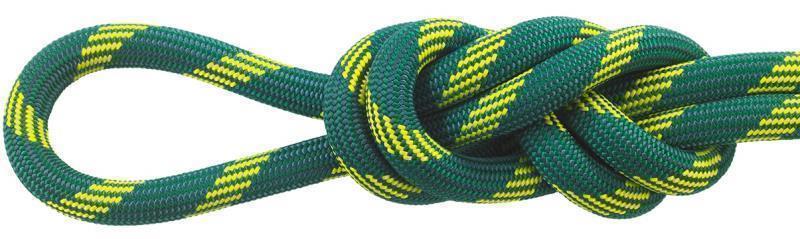 Glider, 10.2mm x 60m - 2x-Dry, Bi-Pattern - Green / Yellow 1