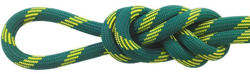 Glider, 10.2mm x 70m - 2x-Dry, Bi-Pattern - Green / Yellow 1