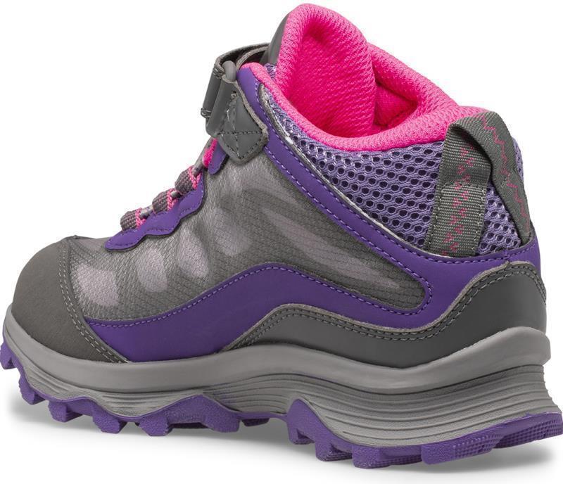 Moab Speed Mid A/C WTPF - Kids - Grey / Pink / Purple 2