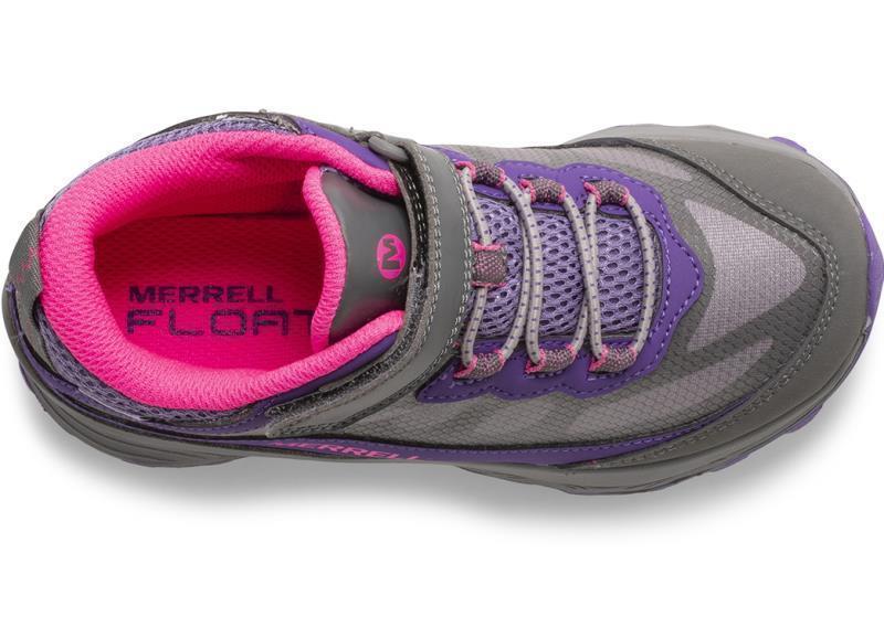 Moab Speed Mid A/C WTPF - Kids - Grey / Pink / Purple 5