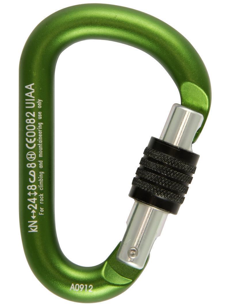 Element Screw Lock Carabiner - Green 1