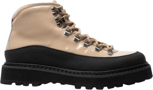 Hiking Core Cap, Patent Leather, Shearing Lining - Womens - Sand 1