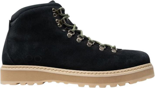 Hiking Core, Suede, Shearling Lining - Mens - Navy 1