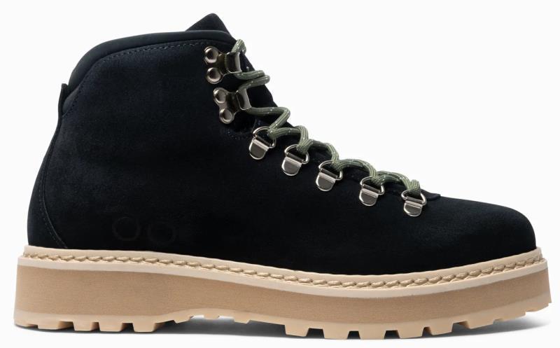 Hiking Core, Suede, Shearling Lining - Womens - Navy 2