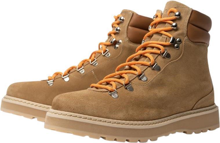 Hiking, Suede, Shearling Lining - Mens - Nude 1