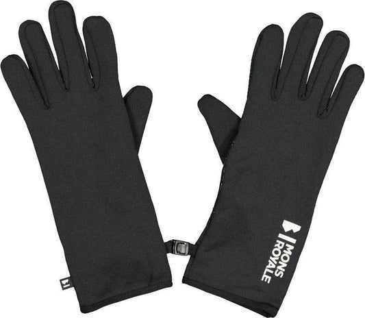 Amp Merino Fleece Gloves - Black 1