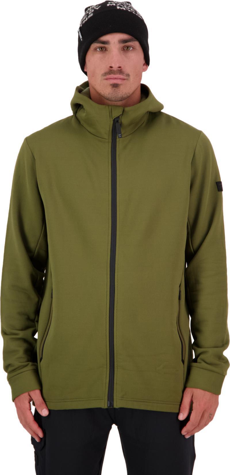 Arcadia Merino Fleece Hoody - Mens - Dark Olive 2