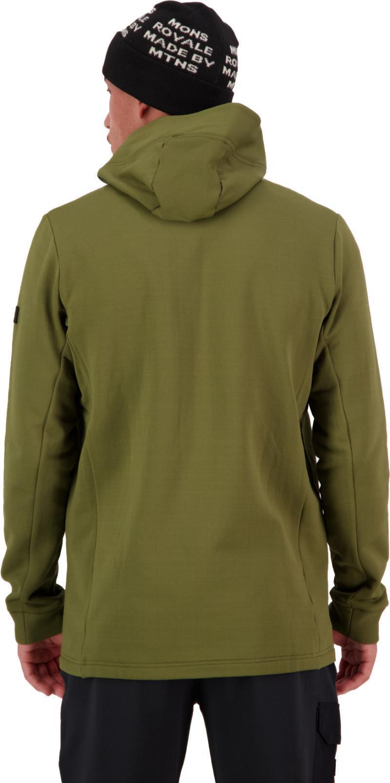 Arcadia Merino Fleece Hoody - Mens - Dark Olive 3