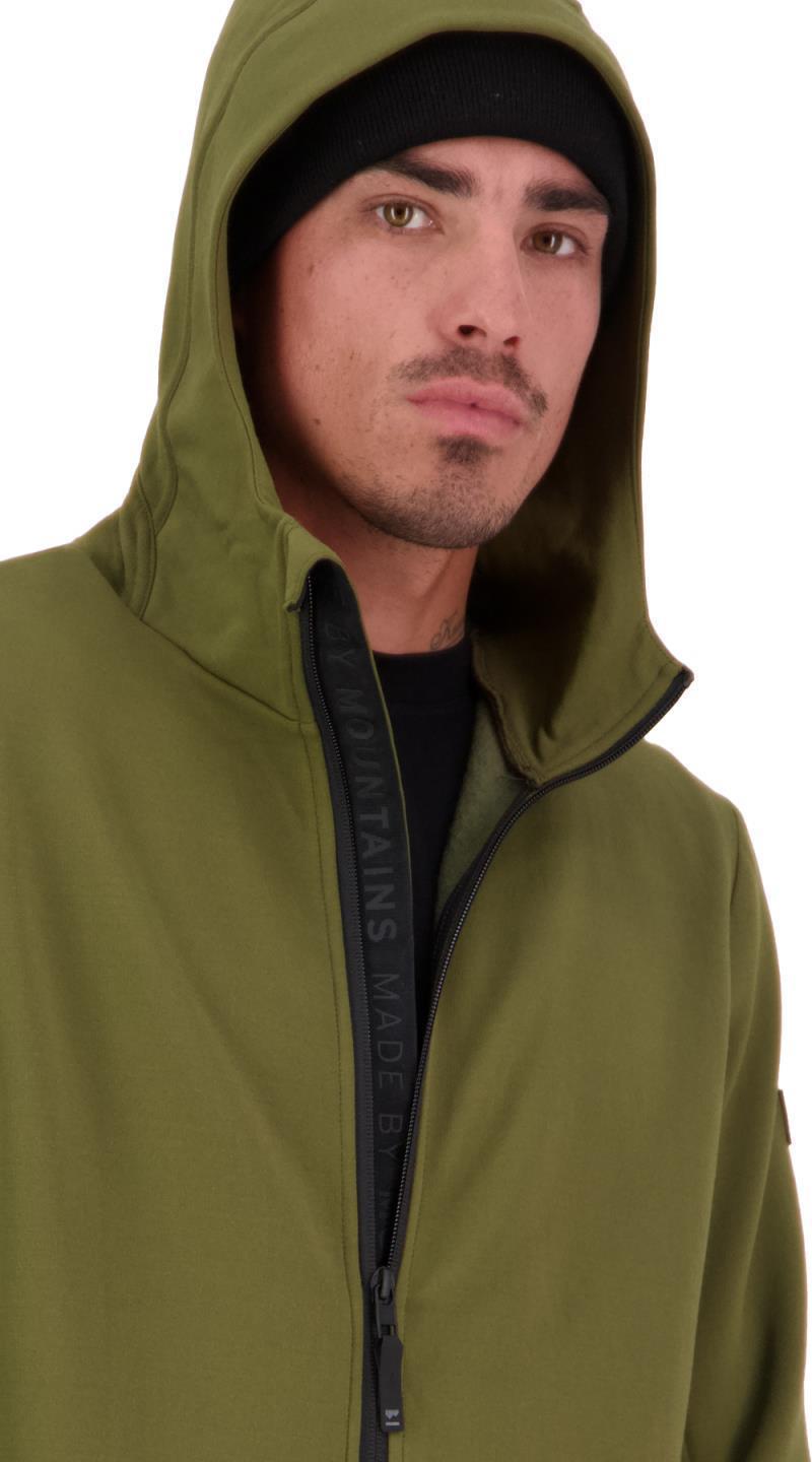 Arcadia Merino Fleece Hoody - Mens - Dark Olive 4
