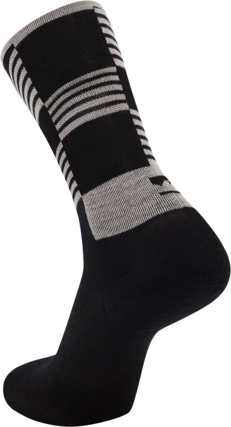 Atlas Crew Socks - Check Print - Black Check 3