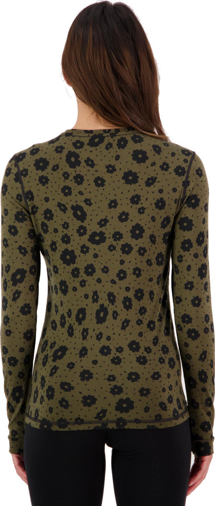 Cascade Merino Flex 200 LS - Print - Womens - Aoraki Lily 3